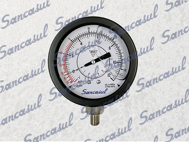 PRESSURE GAUGE, DIFFERENTIAL, 100 MM -1/12 BAR,G3/