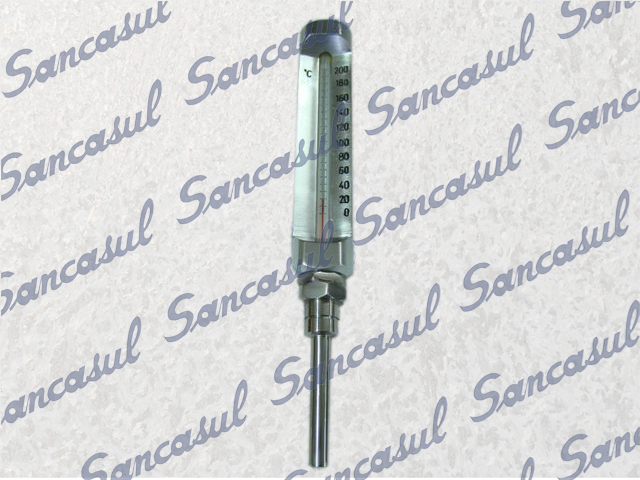 THERMOMETER SHORT STEM 0-200 DEGR. C.