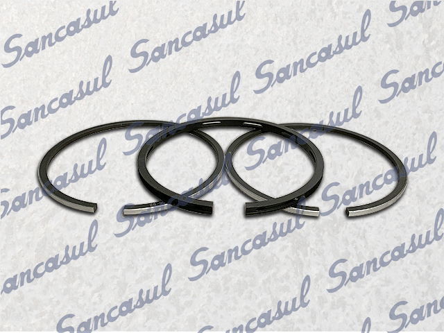 SET OF PISTON RINGS - CHROME - 100